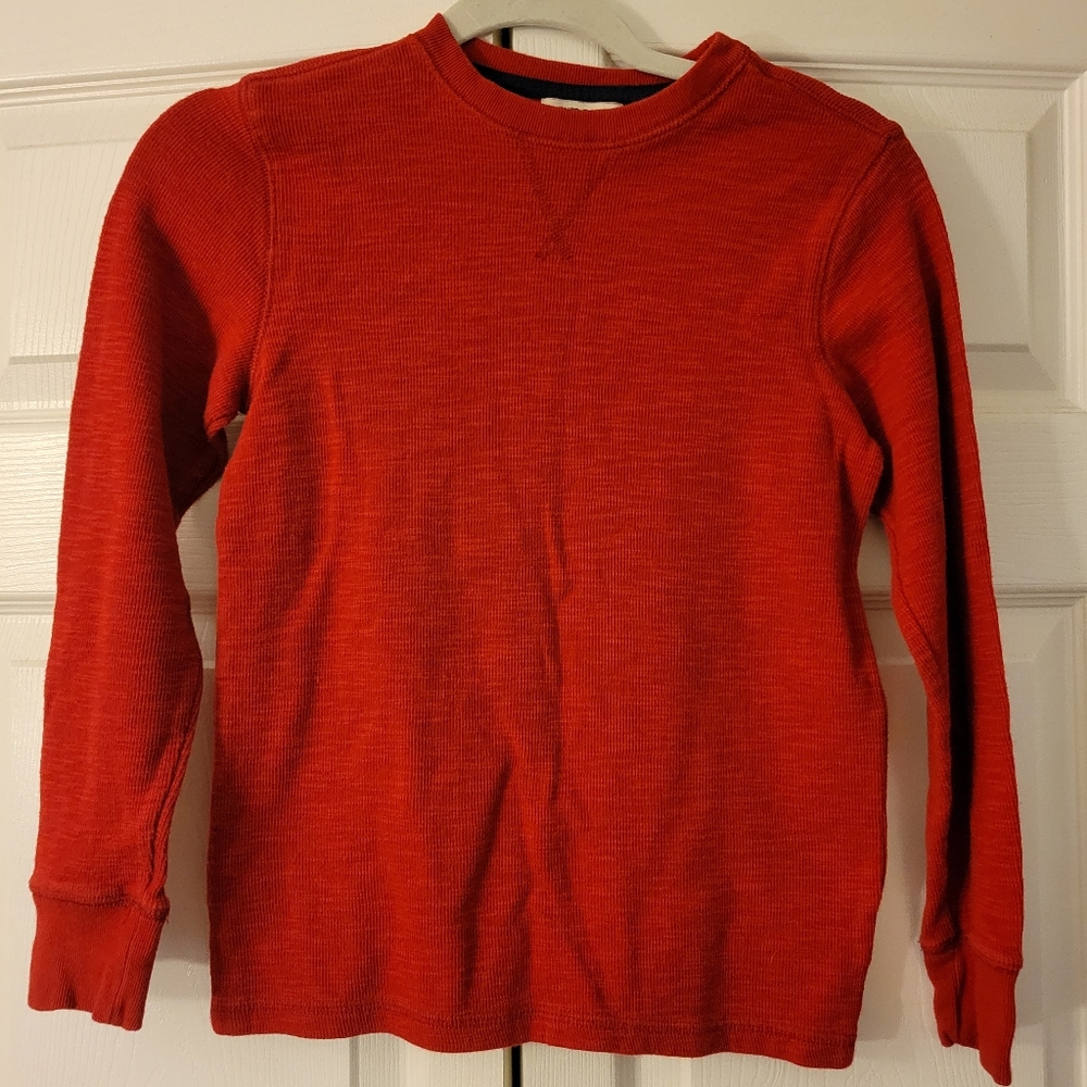 Boys red long sleeve shirt